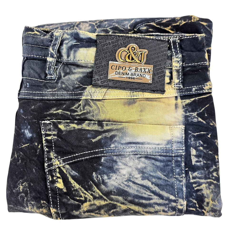 Cipo & Baxx Lincoln CD494 Jeans Mens 36x34 Studded Distressed Moto Biker... - Picture 4 of 14